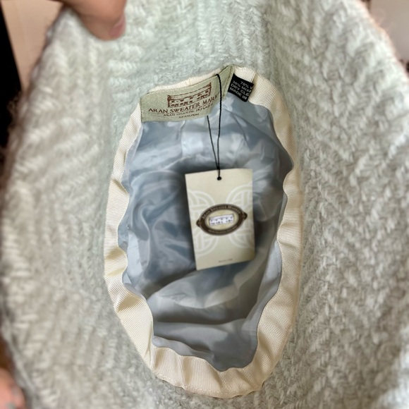 NWT Aran Sweater Market Alpaca Wool Country Hat Herringbone Bucket Style Ireland - Picture 6 of 6